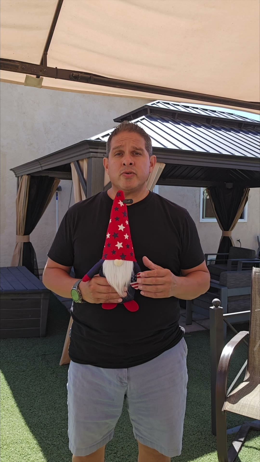 John on day 17 of the 90 day water fast talking about weekends under the backyard gazebo